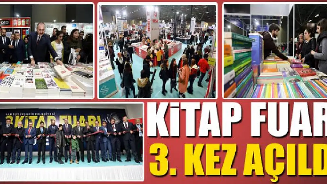 KİTAP FUARI 3. KEZ AÇILDI