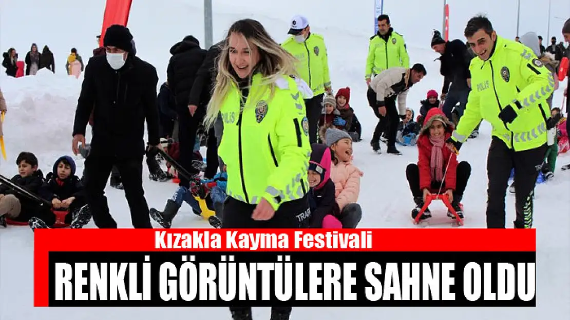 Kızakla Kayma Festivali renkli görüntülere sahne oldu