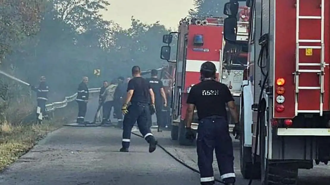 Komşudaki yangına Türkiye'den destek