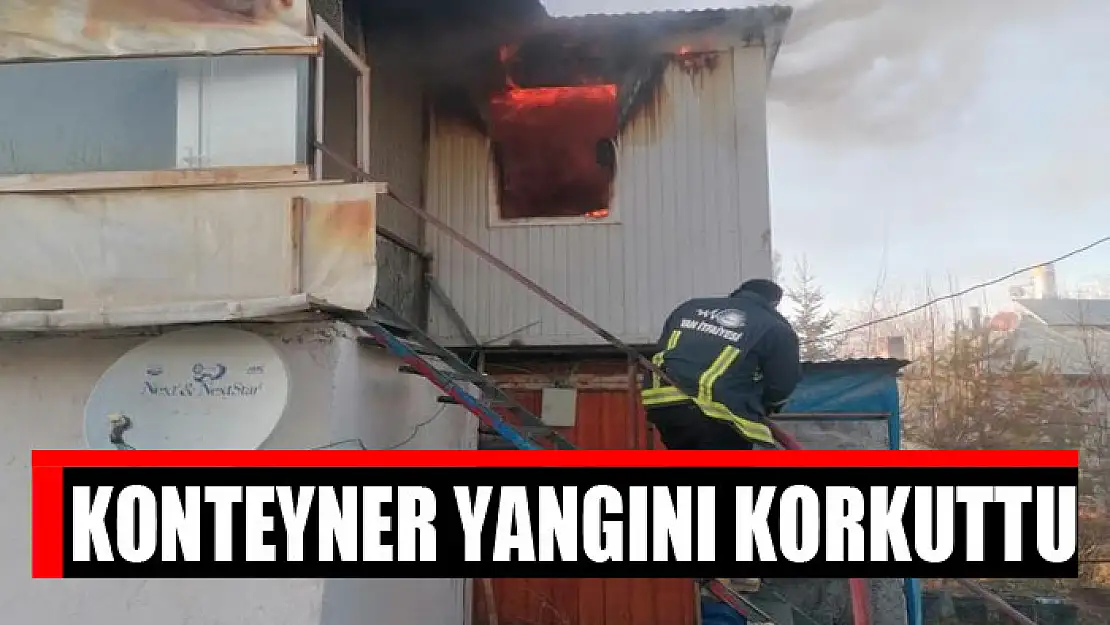 Konteyner yangını korkuttu