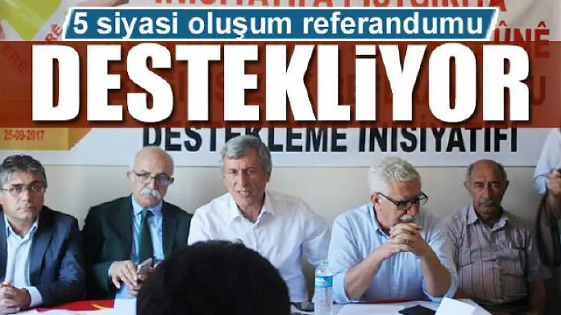 5 siyasi oluşum referandumu destekliyor