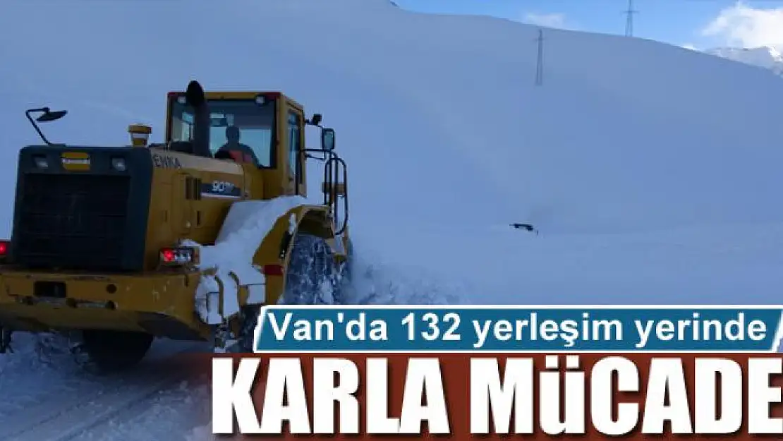 Van'da 132 yerleşim yerinde karla mücadele