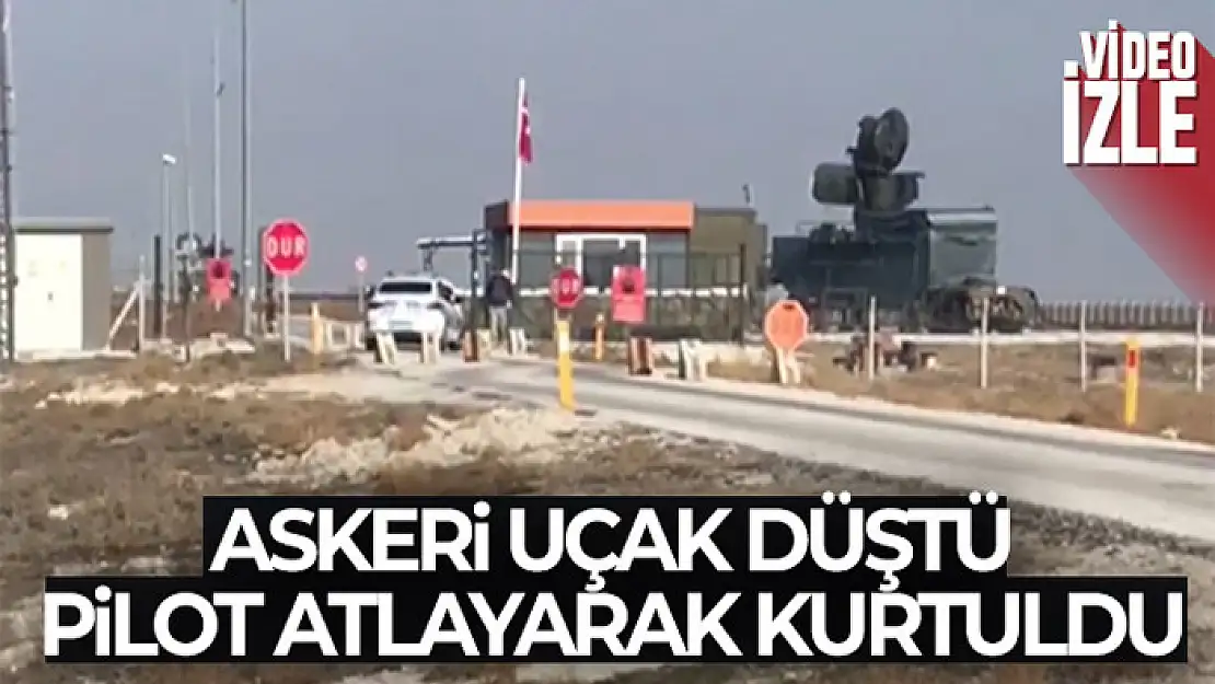 Konya'da askeri uçak düştü!