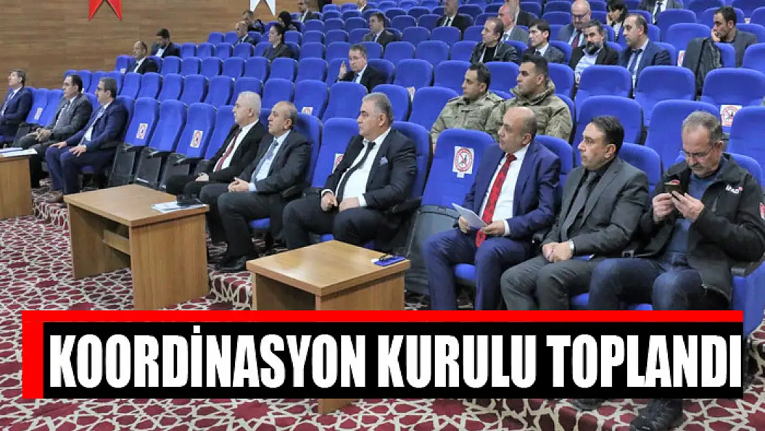 Koordinasyon kurulu toplandı