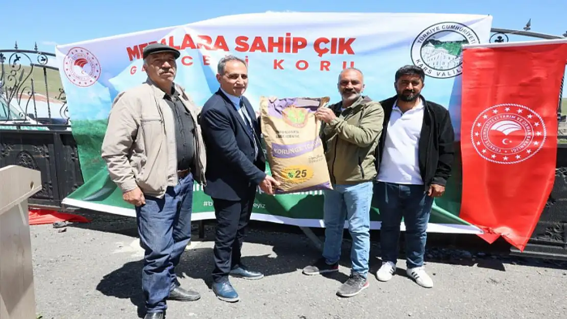 Korunga tohumu dağıtıldı