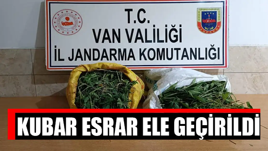 Kubar esrar ele geçirildi