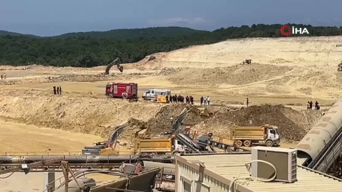 Kum ocağında göçük: 2 kişiyi kurtarma çalışmaları sürüyor