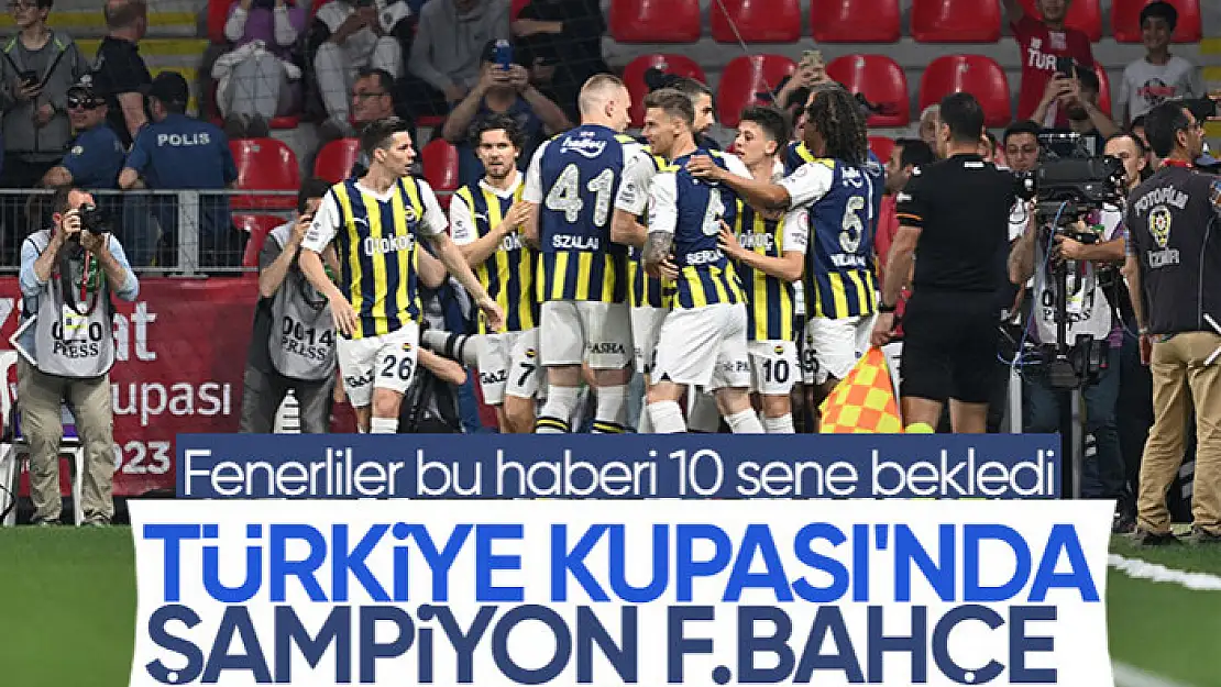 Kupada şampiyon Fenerbahçe