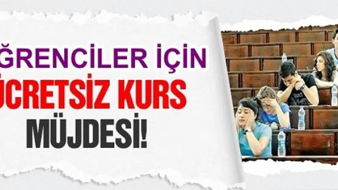 Öğrencilere ücretsiz kurs 