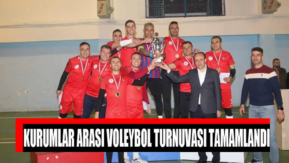 Kurumlar arası voleybol turnuvası tamamlandı