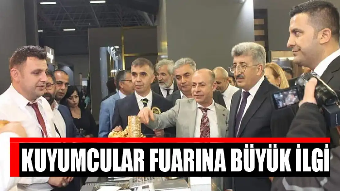 Kuyumcular fuarına büyük ilgi