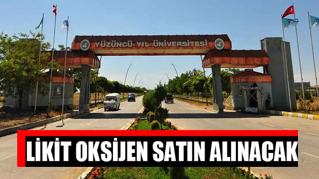 Likit oksijen satın alınacak