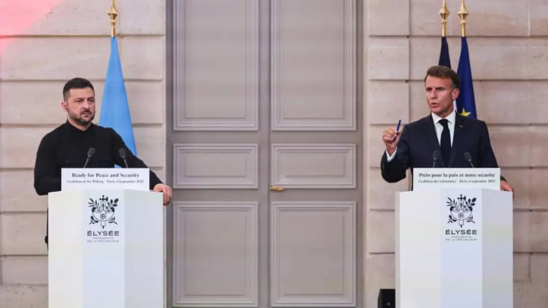 Macron: Ukrayna'ya asker göndermek için resmen taahhütte bulunan 26 ülke var