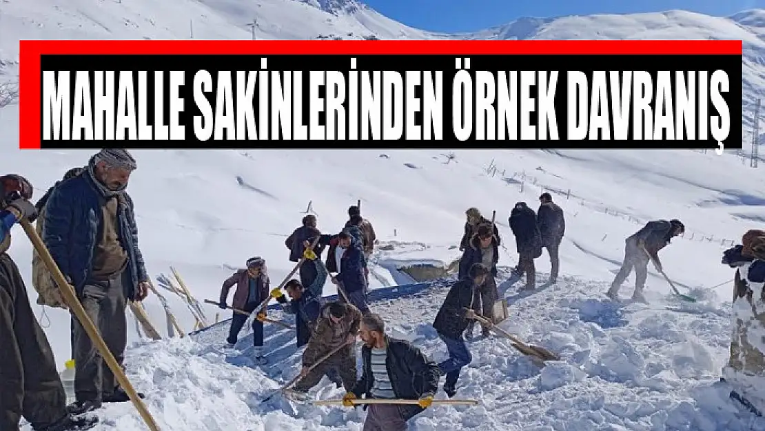 Mahalle sakinlerinden örnek davranış