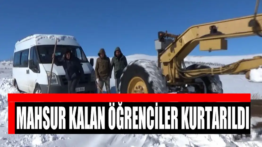 MAHSUR KALAN ÖĞRENCİLER KURTARILDI