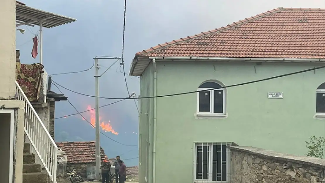 Manisa'da itfaiye ekiplerinin yangınla mücadelesi sürüyor