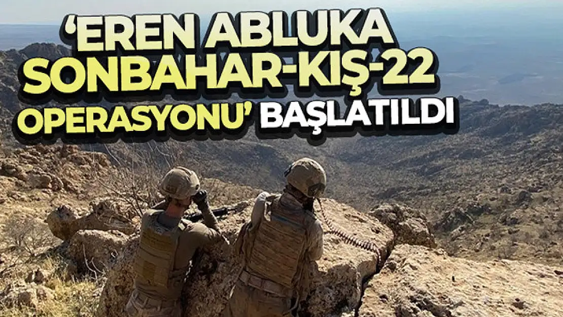 Mardin'de 'Eren Abluka Sonbahar Kış- 22 Operasyonu' başlatıldı