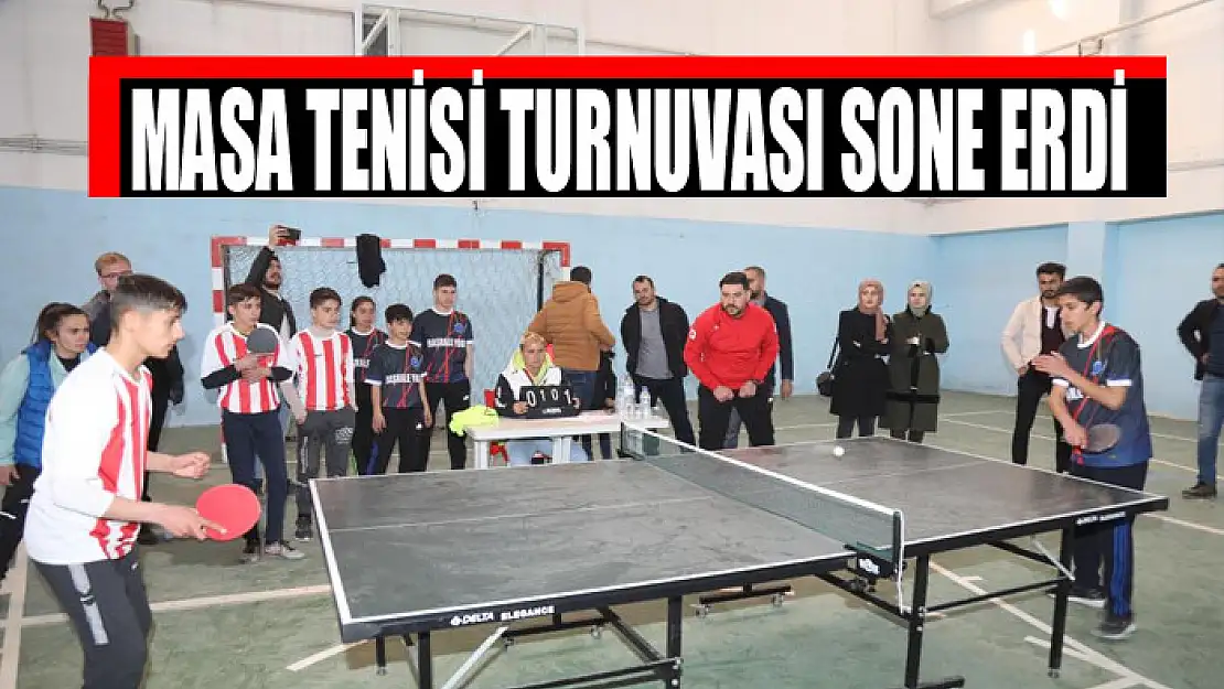 Masa tenisi turnuvası sone erdi