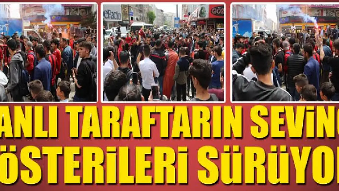 Vanlı taraftarın sevinç gösterileri sürüyor