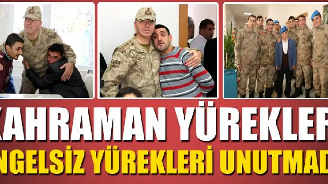 Kahraman yürekler, engelsiz yürekleri unutmadı