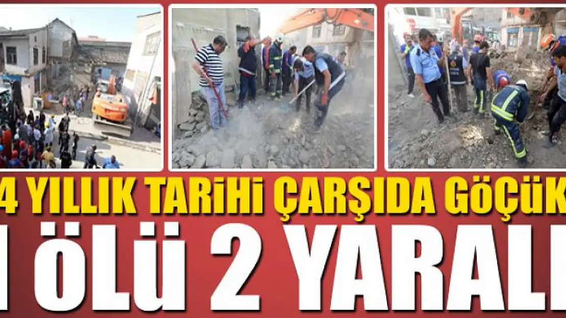 84 YILLIK TARİHİ ÇARŞIDA GÖÇÜK: 1 ÖLÜ 2 YARALI