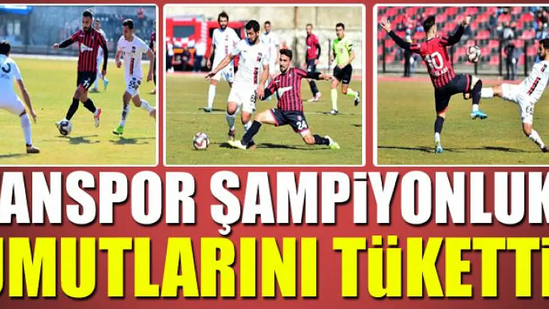 VANSPOR ŞAMPİYONLUK UMUTLARINI TÜKETTİ