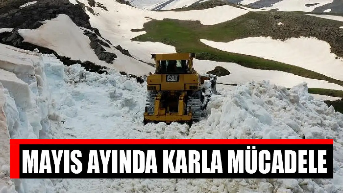 Mayıs ayında karla mücadele