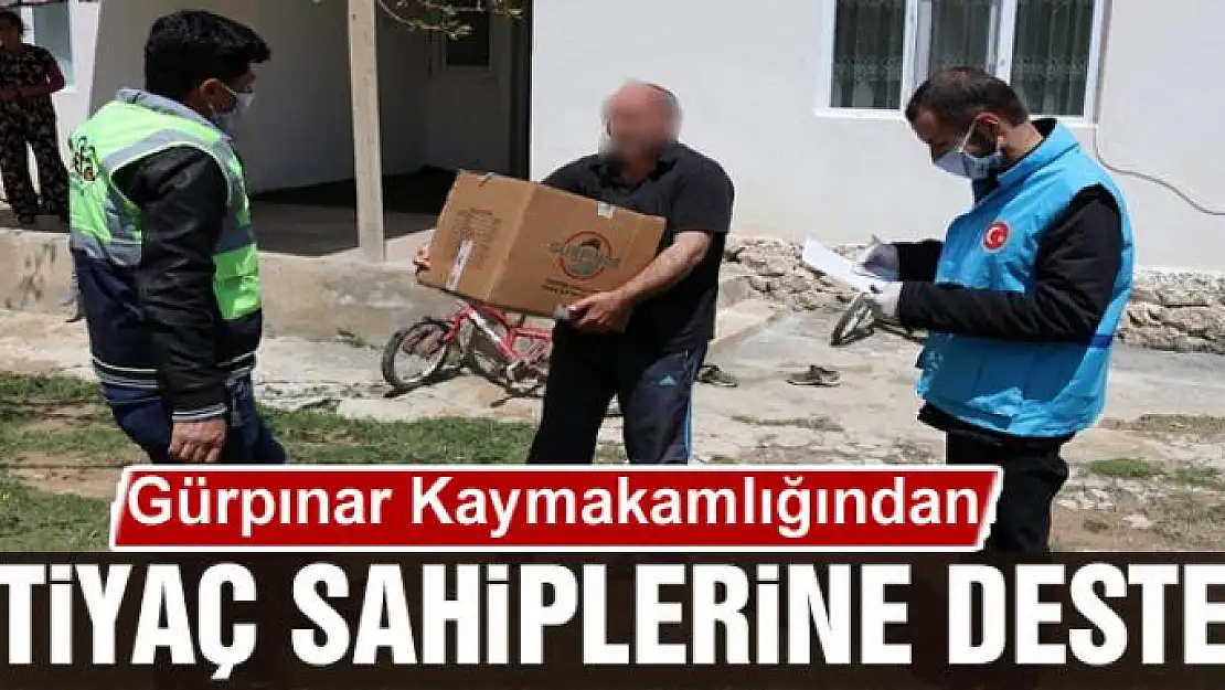 Gürpınar Kaymakamlığından ihtiyaç sahiplerine destek