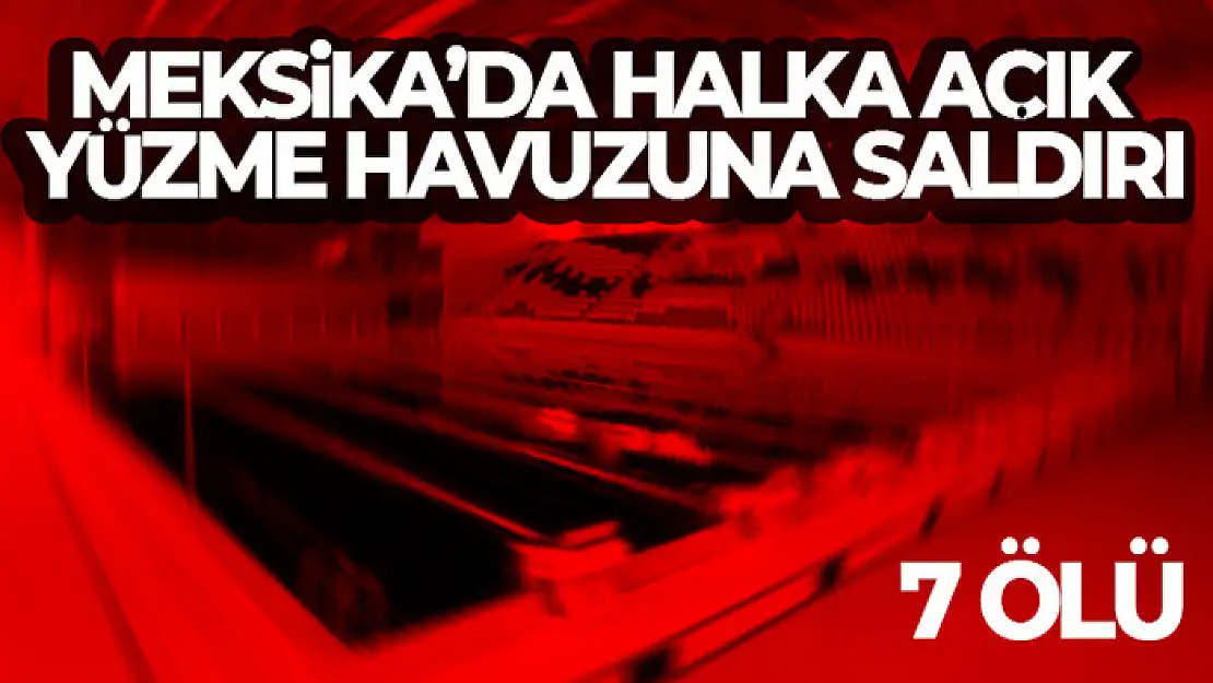 Meksika'da halka açık yüzme havuzuna saldırı: 7 ölü, 1 yaralı