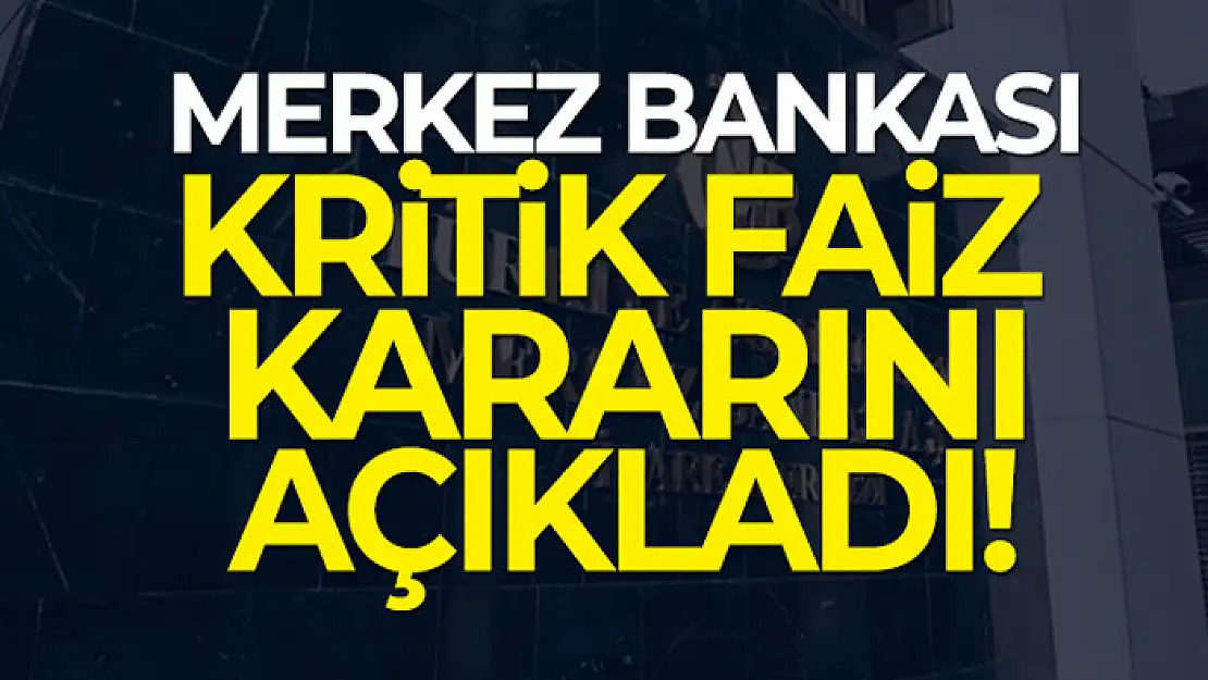 Merkez Bankası faizi sabit tuttu