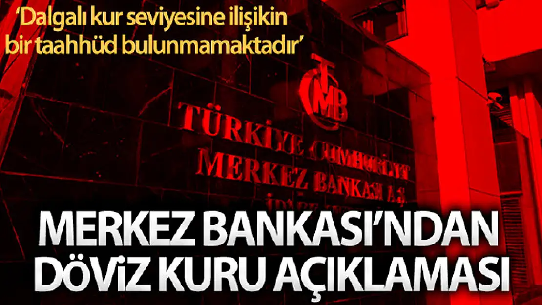 Merkez Bankası'ndan döviz kuru açıklaması