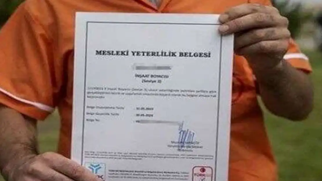 Mesleki Yeterlilik Belgesi sayısı 3 milyona yaklaştı