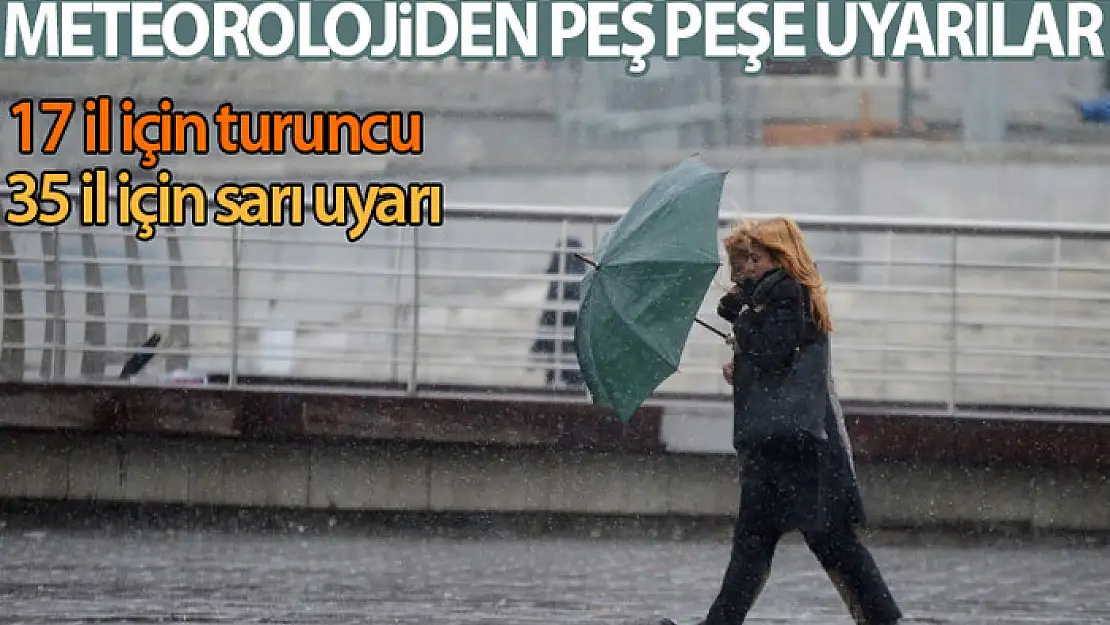 Meteorolojiden bir çok il için fırtına ve sağanak uyarısı