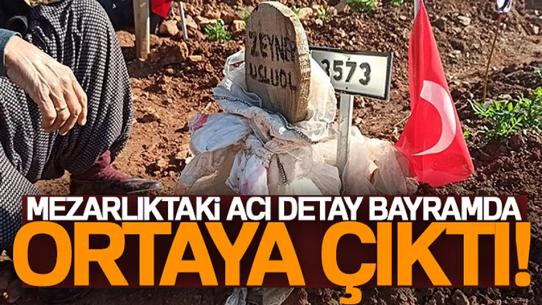 Mezarlıktaki acı detay bayramda ortaya çıktı