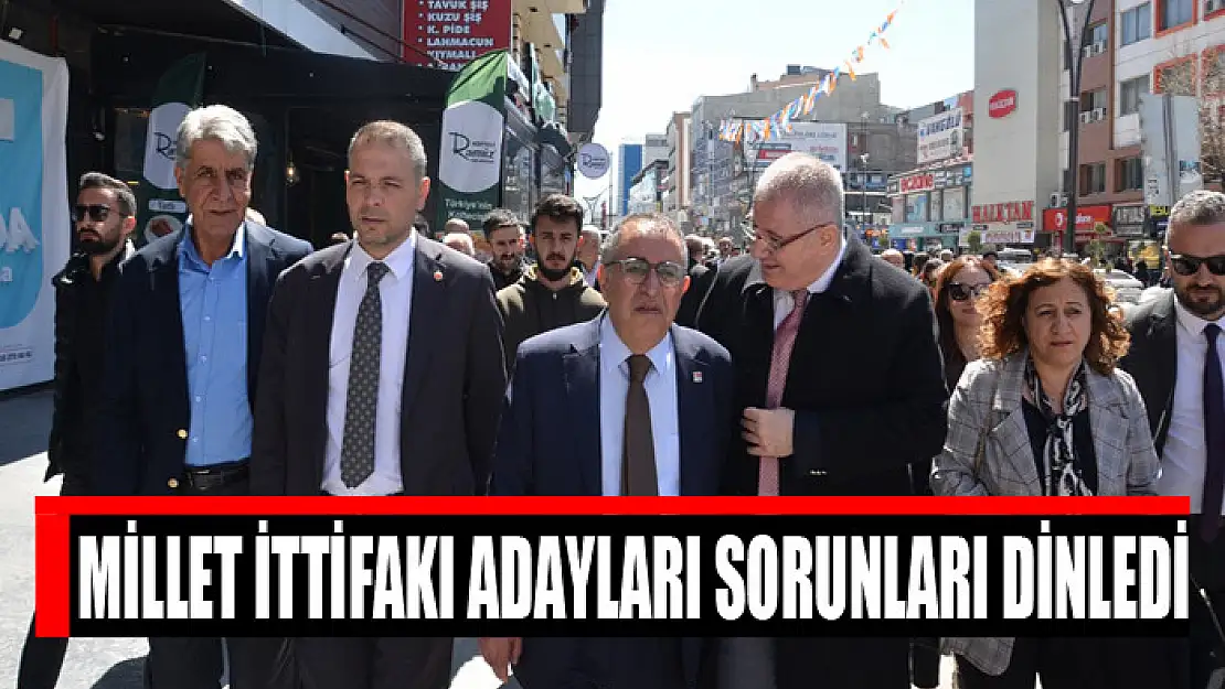 Millet İttifakı adayları sorunları dinledi