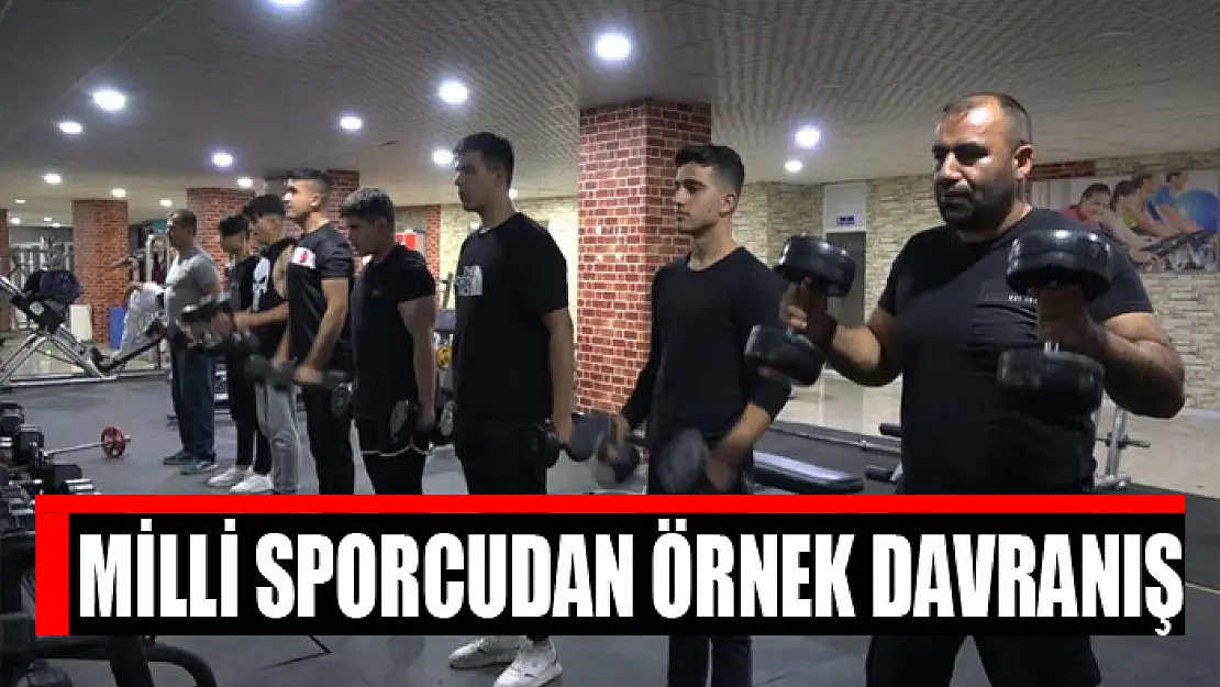 Milli sporcudan örnek davranış