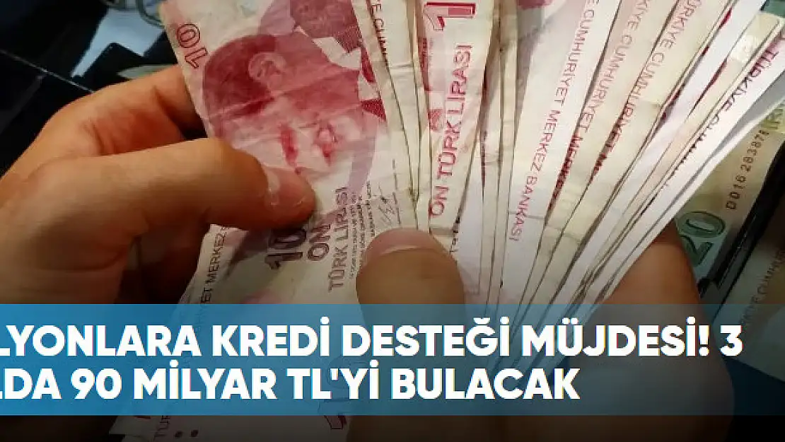 Milyonlara kredi desteği müjdesi! 3 yılda 90 milyar TL'yi bulacak