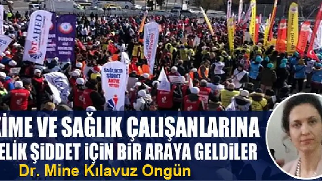 Hekime ve sağlık  çalışanlarına yönelik şiddet için bir araya geldiler