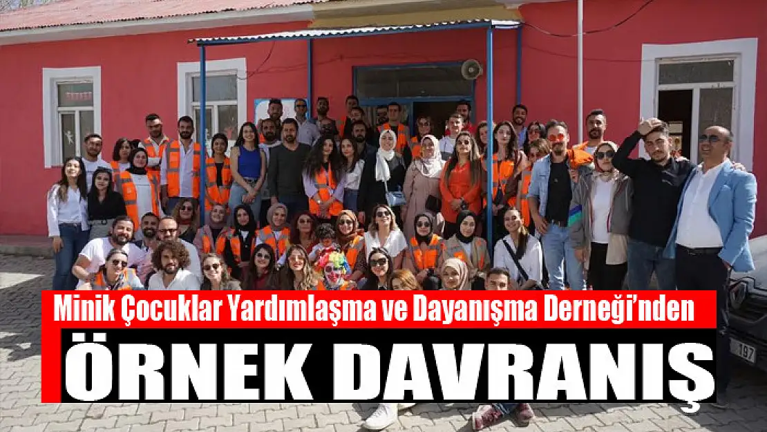 Minik Çocuklar Yardımlaşma ve Dayanışma Derneği'nden örnek davranış