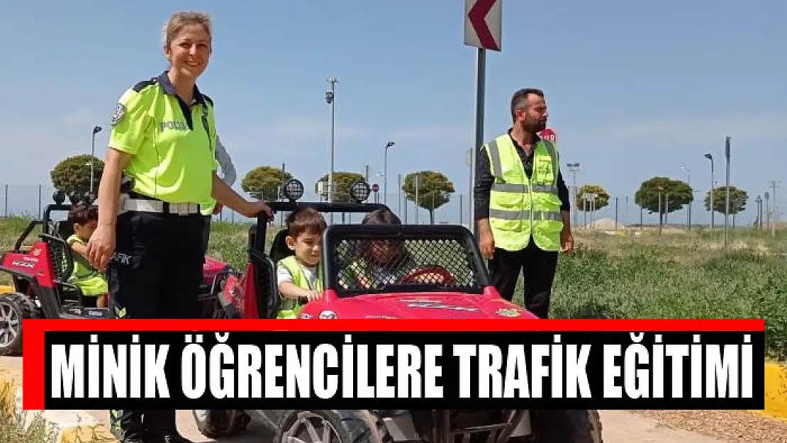 Minik öğrencilere trafik eğitimi