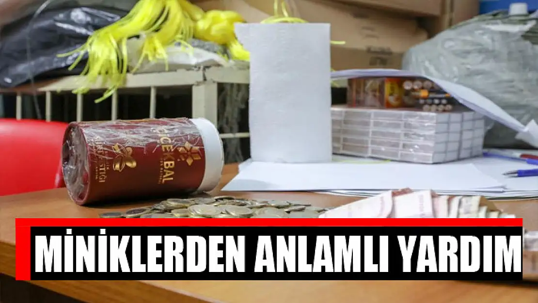 Miniklerden anlamlı yardım