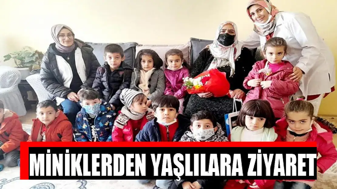 MİNİKLERDEN YAŞLILARA ZİYARET