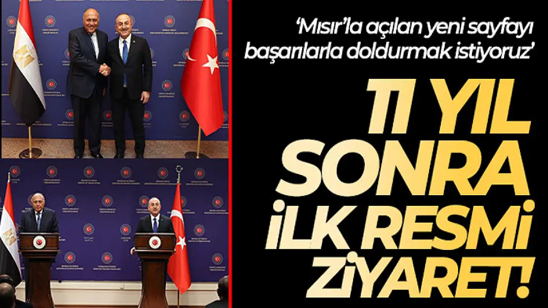 Mısır ile temsilcilik düzeyi büyükelçi seviyesine yükseltilecek