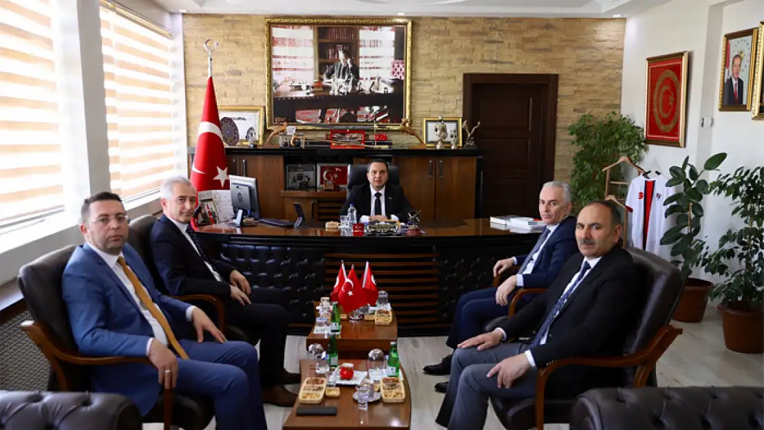 Müfettişlerden Kaymakam Aydoğan'a ziyaret