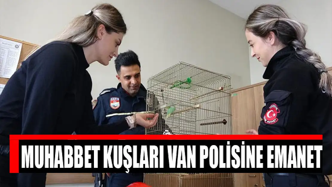 MUHABBET KUŞLARI VAN POLİSİNE EMANET