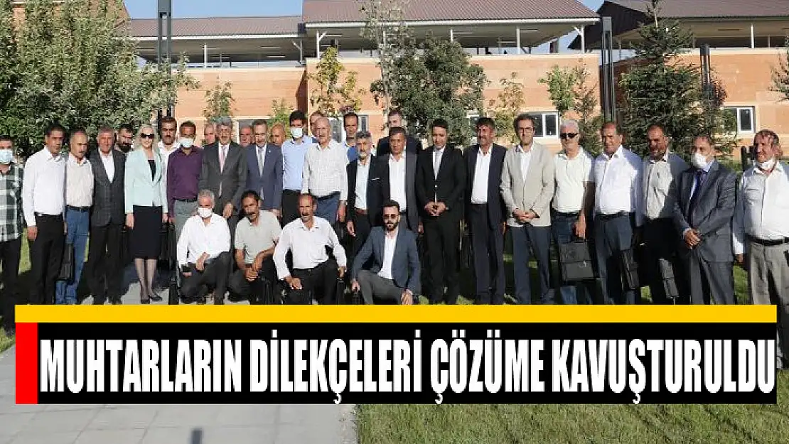 MUHTARLARIN DİLEKÇELERİ ÇÖZÜME KAVUŞTURULDU