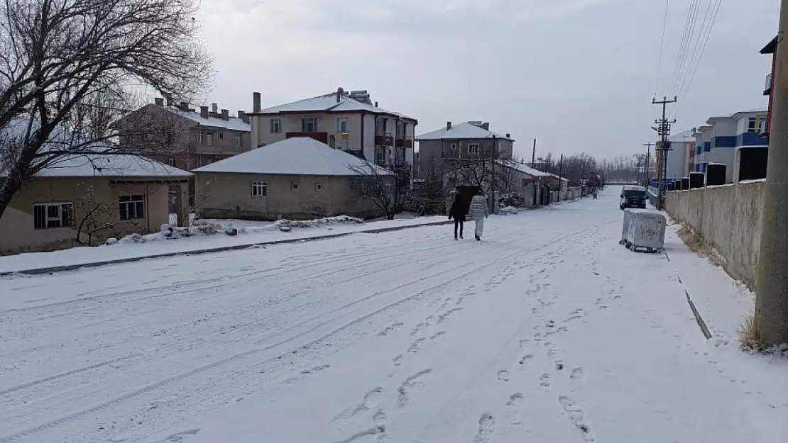 Muradiye'de kar yağışı