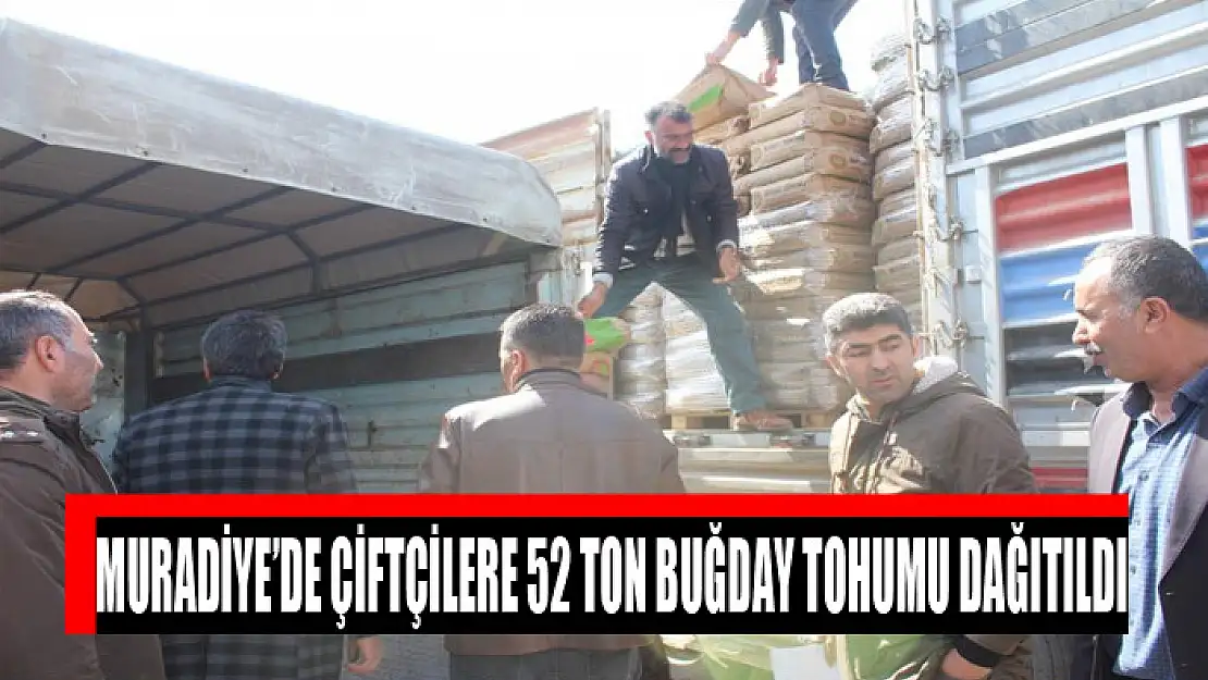 Muradiye'de çiftçilere 52 ton buğday tohumu dağıtıldı