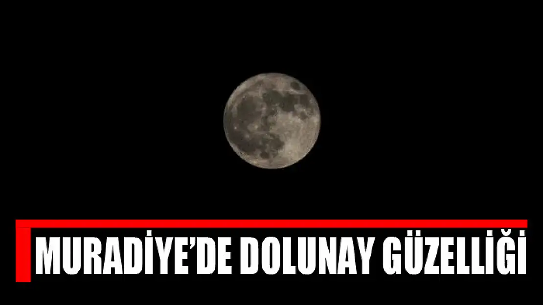 Muradiye'de dolunay güzelliği