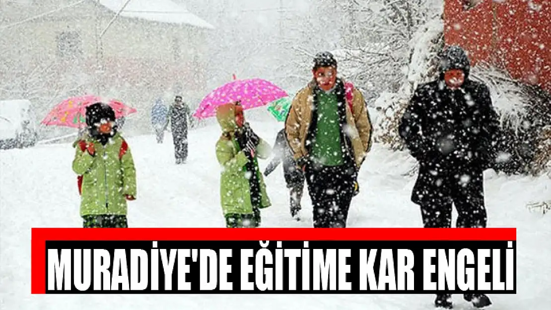 Muradiye'de eğitime kar engeli